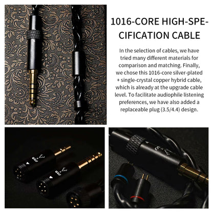 Portable Audiophile IEMs with Detachable 2 Pin Wiring