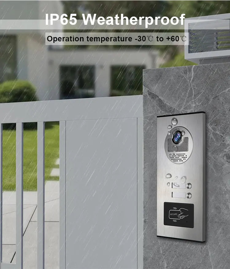 Multi-Unit 7 Inch Apartment Video Doorbell System