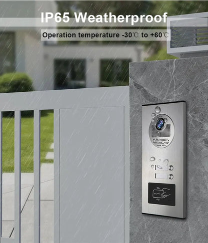 Multi-Unit 7 Inch Apartment Video Doorbell System