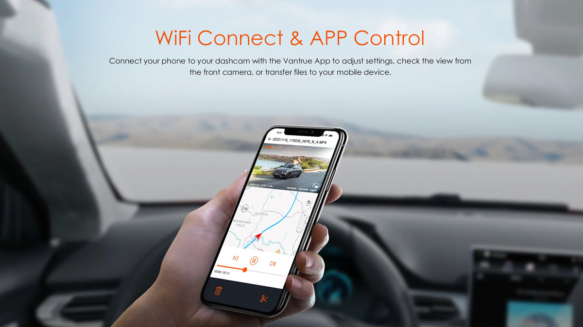 Mini 1080P Dashcam with CPL Lens and WiFi