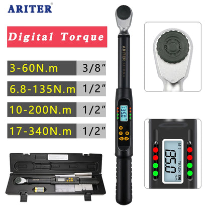 Digital Torque Wrench 6.8–135Nm 1/2 Inch Adjustable Precision Tool