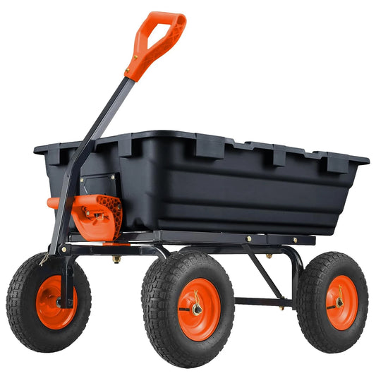 Heavy-Duty 900lb Garden Cart with Rotating Handle