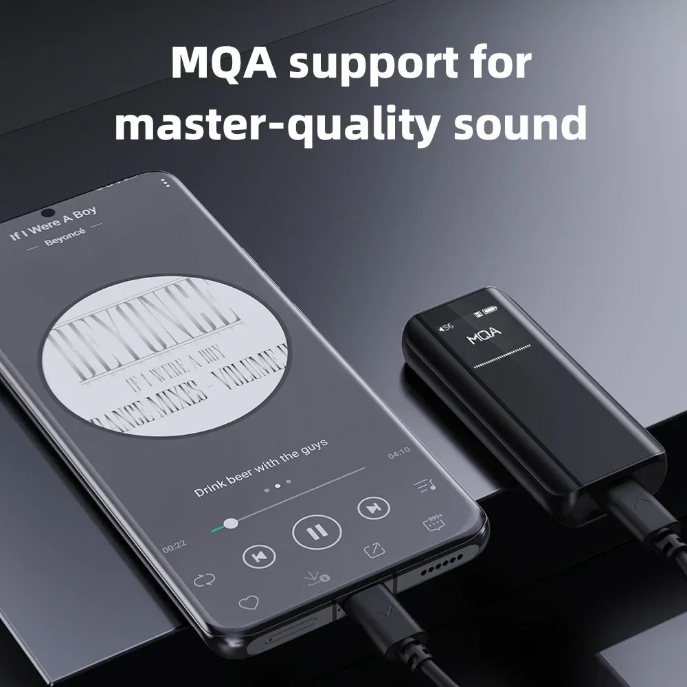 Portable Hi-Res Bluetooth 5.1 DAC Headphone Amp Gold
