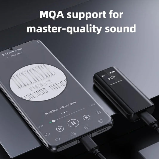 Hi Res Bluetooth 5.1 DAC Headphone Amplifier Black