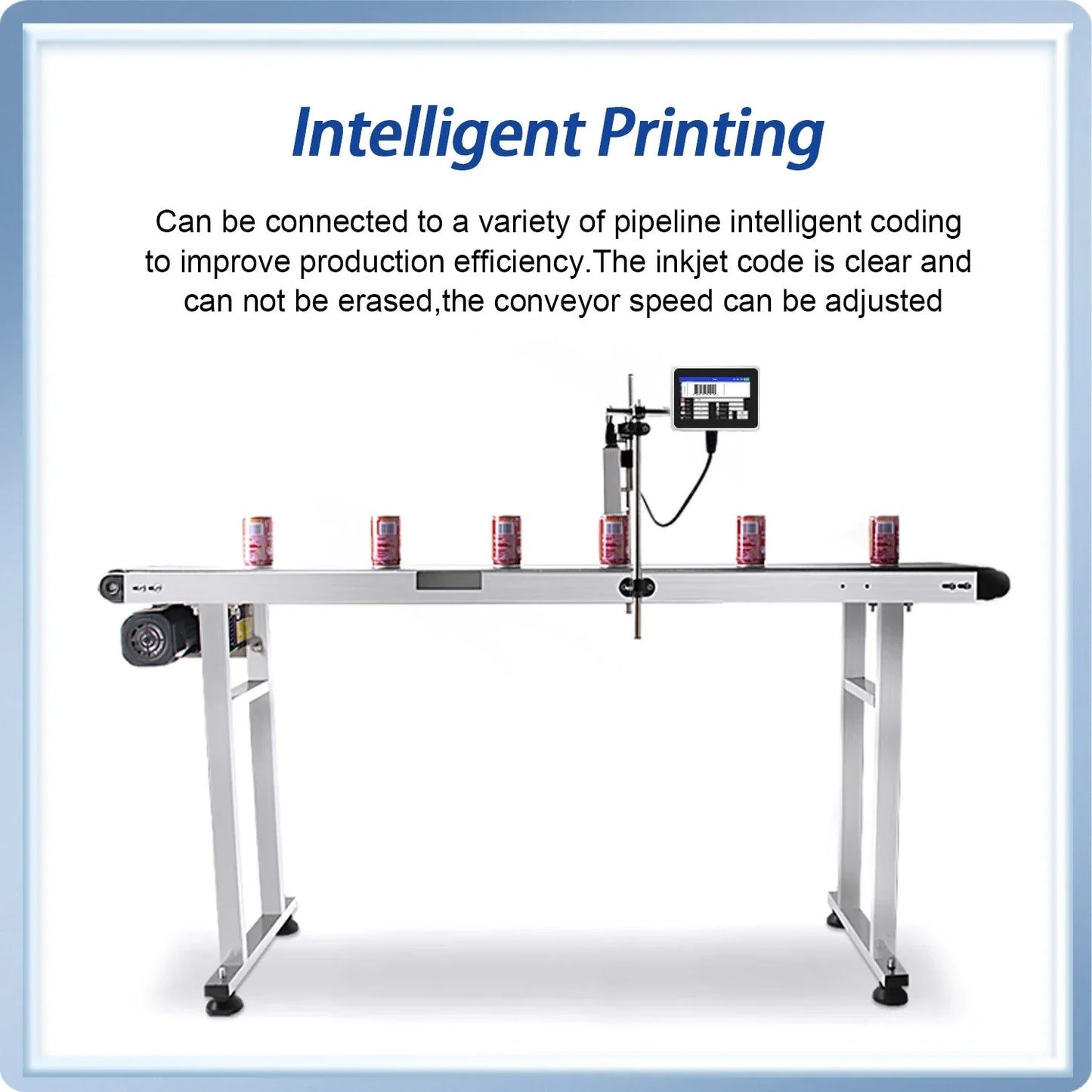 12.7mm Industrial Inkjet Printer with 4.3 Inch Screen and Ink
