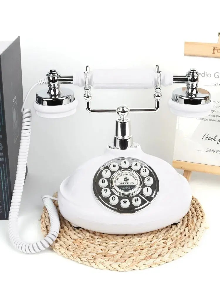 Portable Audio Guestbook Phone White Wedding Voice Recording