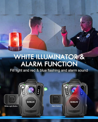 1440P Police Body Camera 128GB with GPS and Night Vision