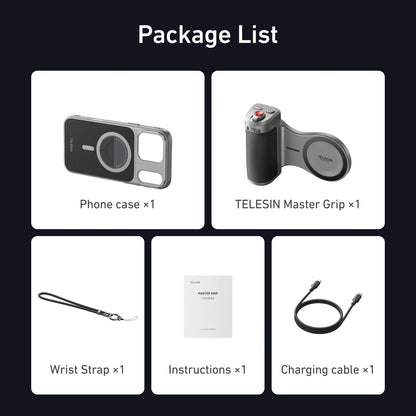 Magnetic Phone Grip with Filter Support iPhone 17 Pro Max