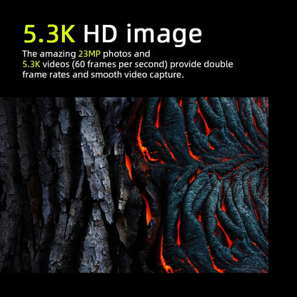 Waterproof 5.3K Sports Camera 128GB