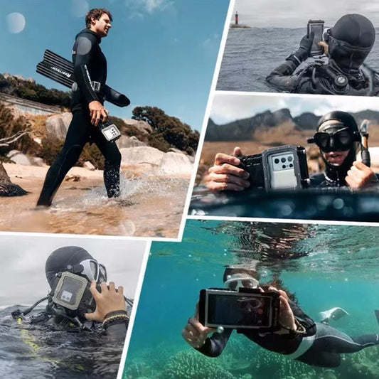 Heavy Duty 60m Underwater Touchscreen Case Grey