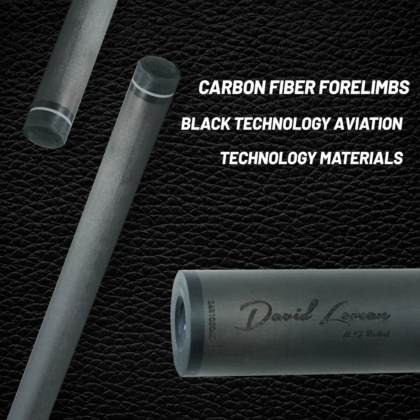 13mm Carbon Fiber Pool Cue Shaft with Sound Absorb Foam