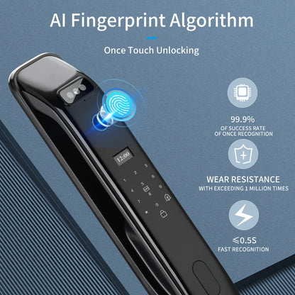 Smart Digital Door Lock Fingerprint Face Recognition Camera