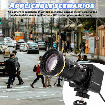 8MP IP Security Camera 10X Zoom 5-50mm PoE