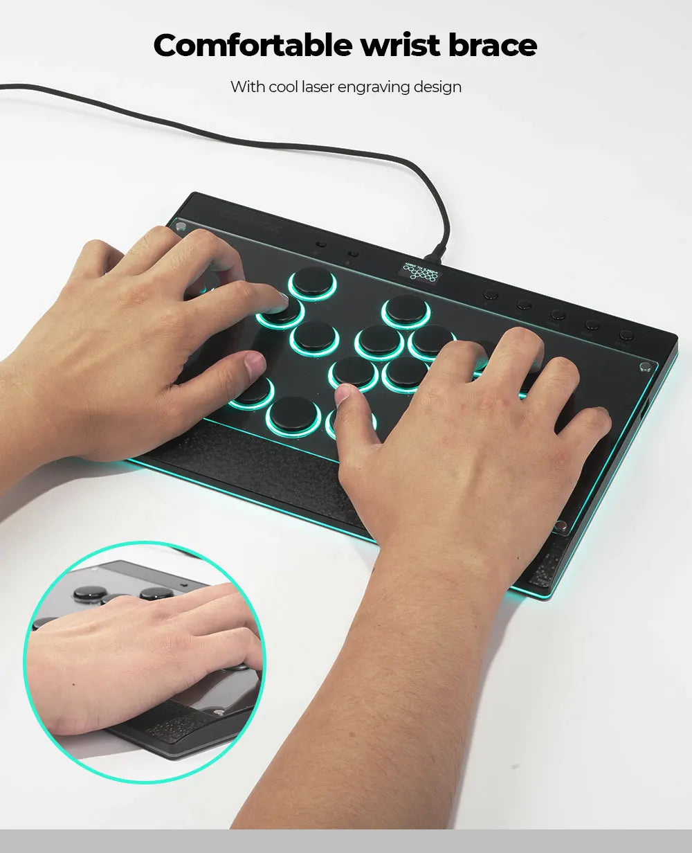 Magnetic Hitbox Leverless Arcade Controller for PC and Consoles