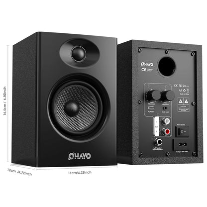 60W Bluetooth 5.3 Computer Speakers with Stereo Sound