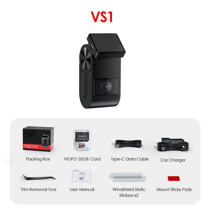 2K HDR Mini Dash Cam with GPS Wi-Fi