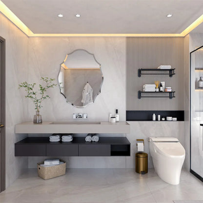 Modern Beveled Edge Wall Mirror for Living Spaces