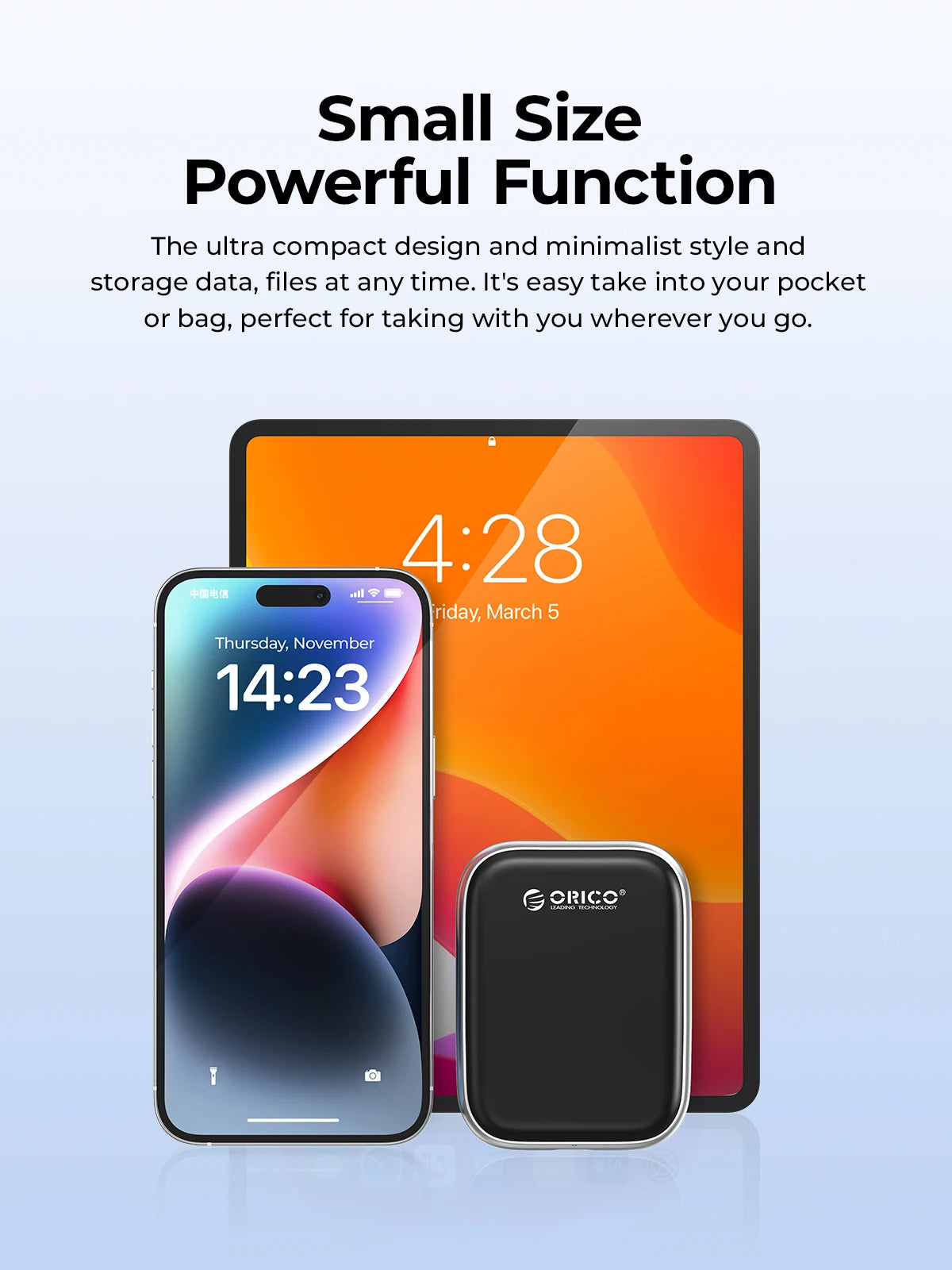 ORICO Beetle 2TB Portable SSD 5Gbps USB-C High-Speed Storage