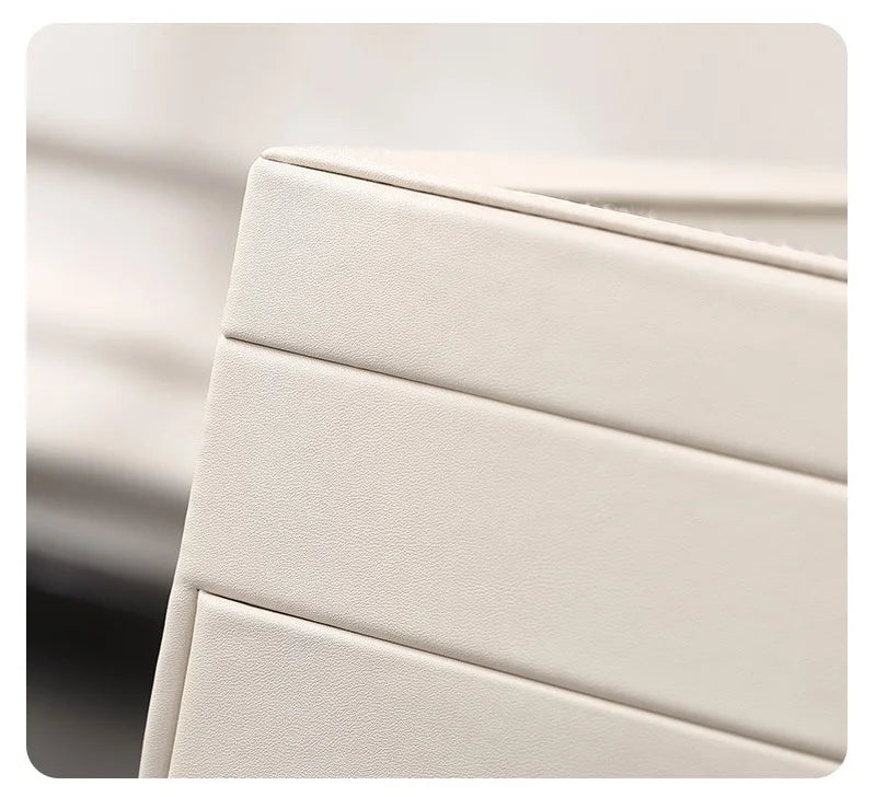 White Leather Jewelry Box 3 Layer Travel Friendly Organizer