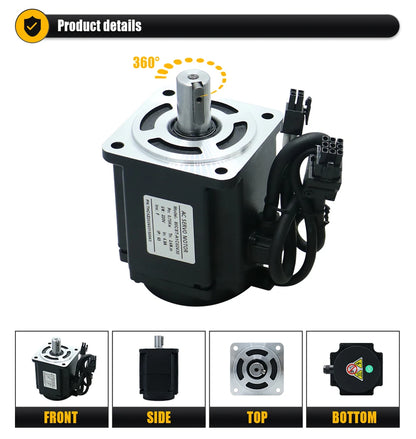CNC 750W Servo Motor with Absolute Encoder 2.4N