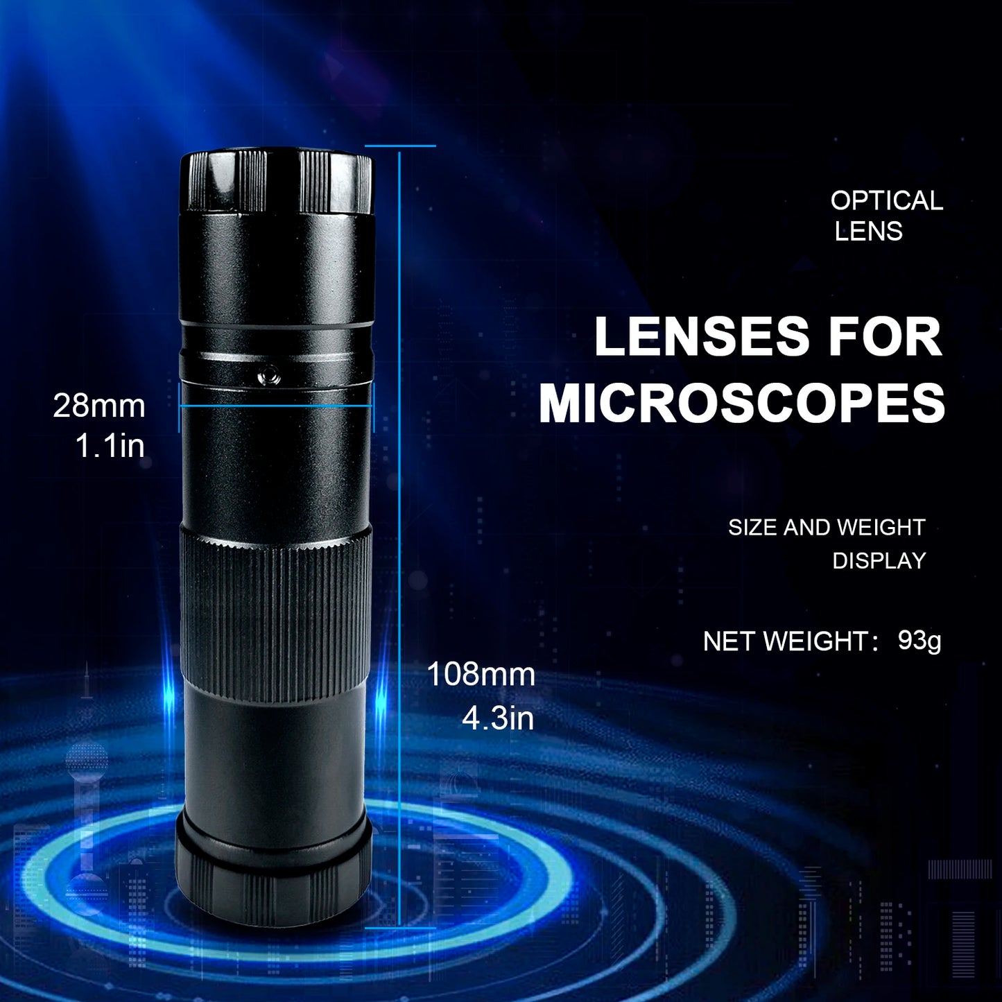 48MP 4K Digital Microscope with 150X Zoom and HDMI Output