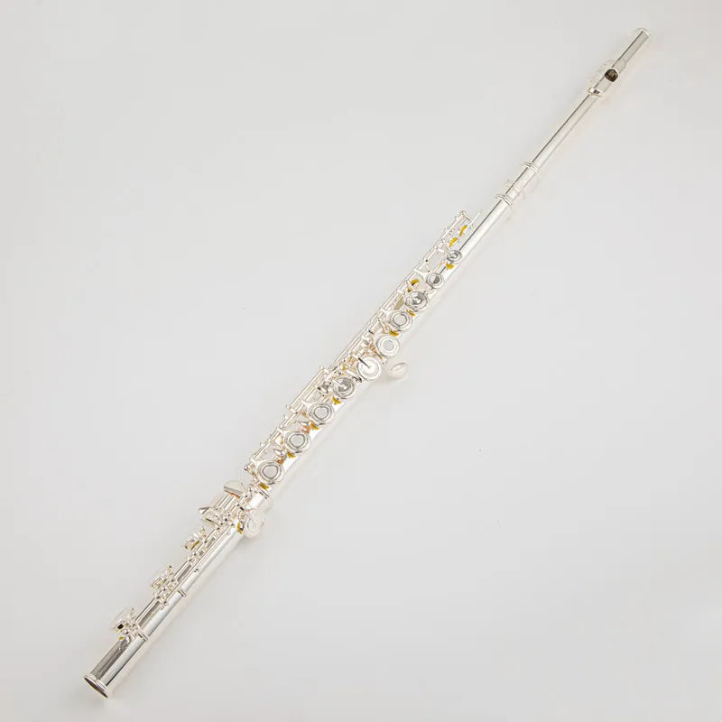Silver-Plated B Foot Flute Professional Performance Instrument