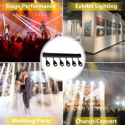 6X20W LED Stage Spot Light with Manual Zoom