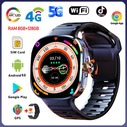 AMOLED 4G Smart Watch Android GPS