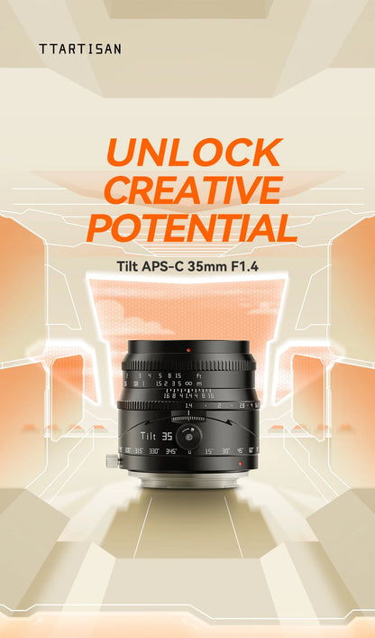 35mm f1.4 Tilt Manual Focus Lens M4/3
