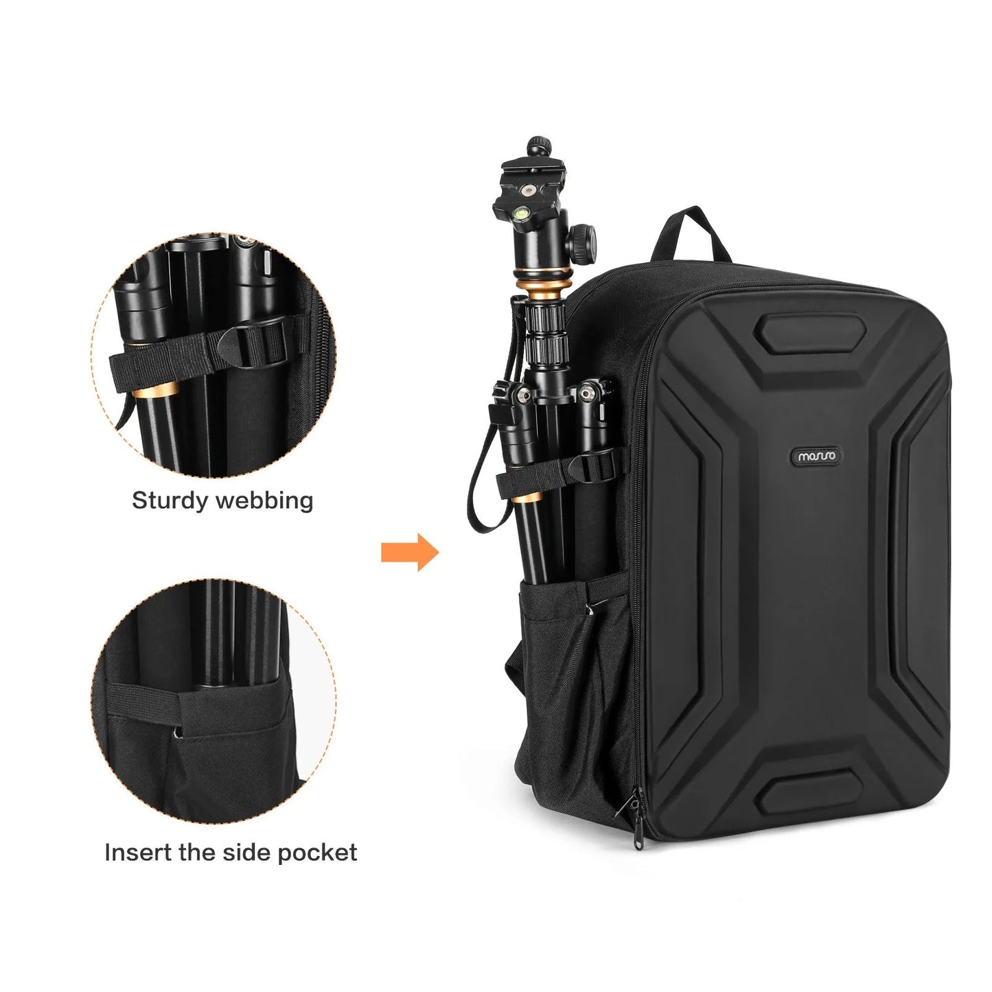 Large-Capacity Waterproof Camera Backpack for DSLR & Drone