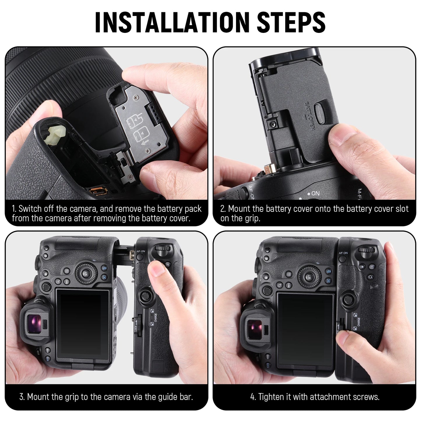 Professional Camera Grip Handle for Canon R5 R6 R6II