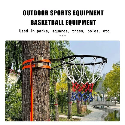 45cm Indoor Outdoor Basketball Hoop with Net Orange