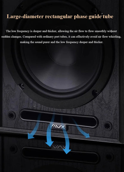 6.5" Bookshelf Speakers 2-Way 100W Stereo Pair