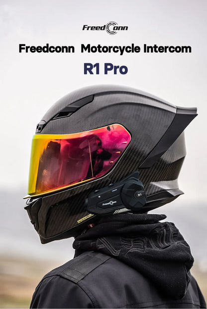 Waterproof Motorbike Intercom with Integrated Dash Cam