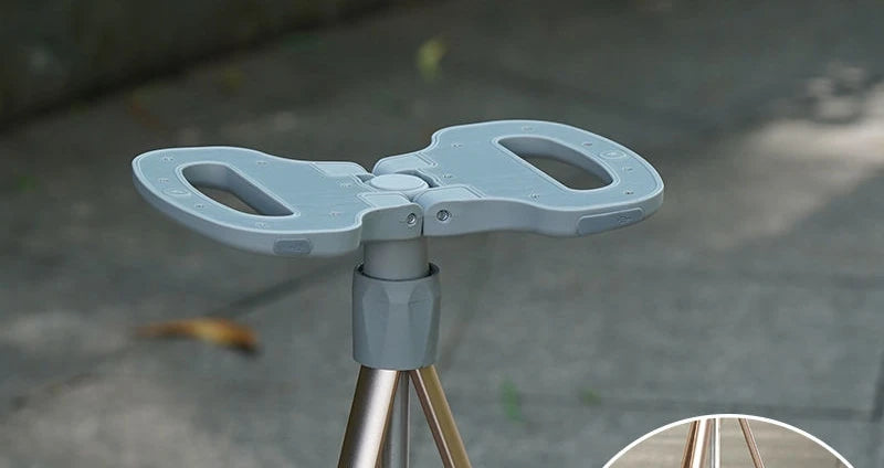 Lightweight Folding Walking Cane Chair Multi-Use Hiking Stick