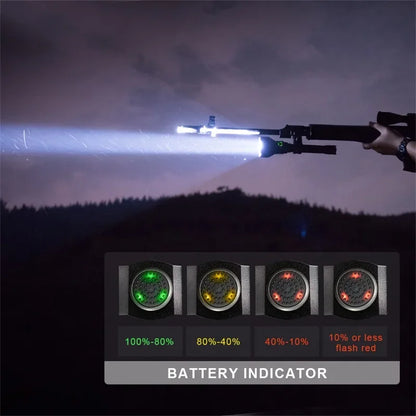 Complete Hunting Flashlight Kit with Rechargeable LED Torch