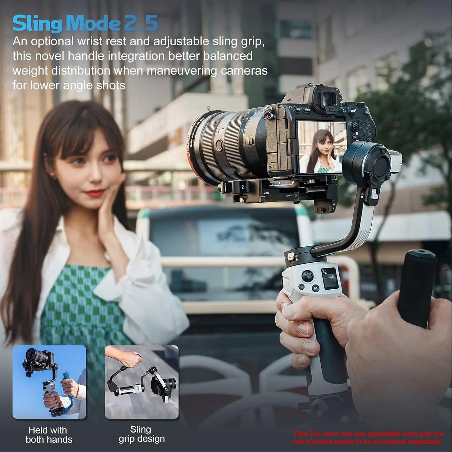 ZHIYUN Cinepeer Weebill 3E Portable 3 Axis Gimbal Stabilizer for Canon Nikon Sony Lumix Cameras