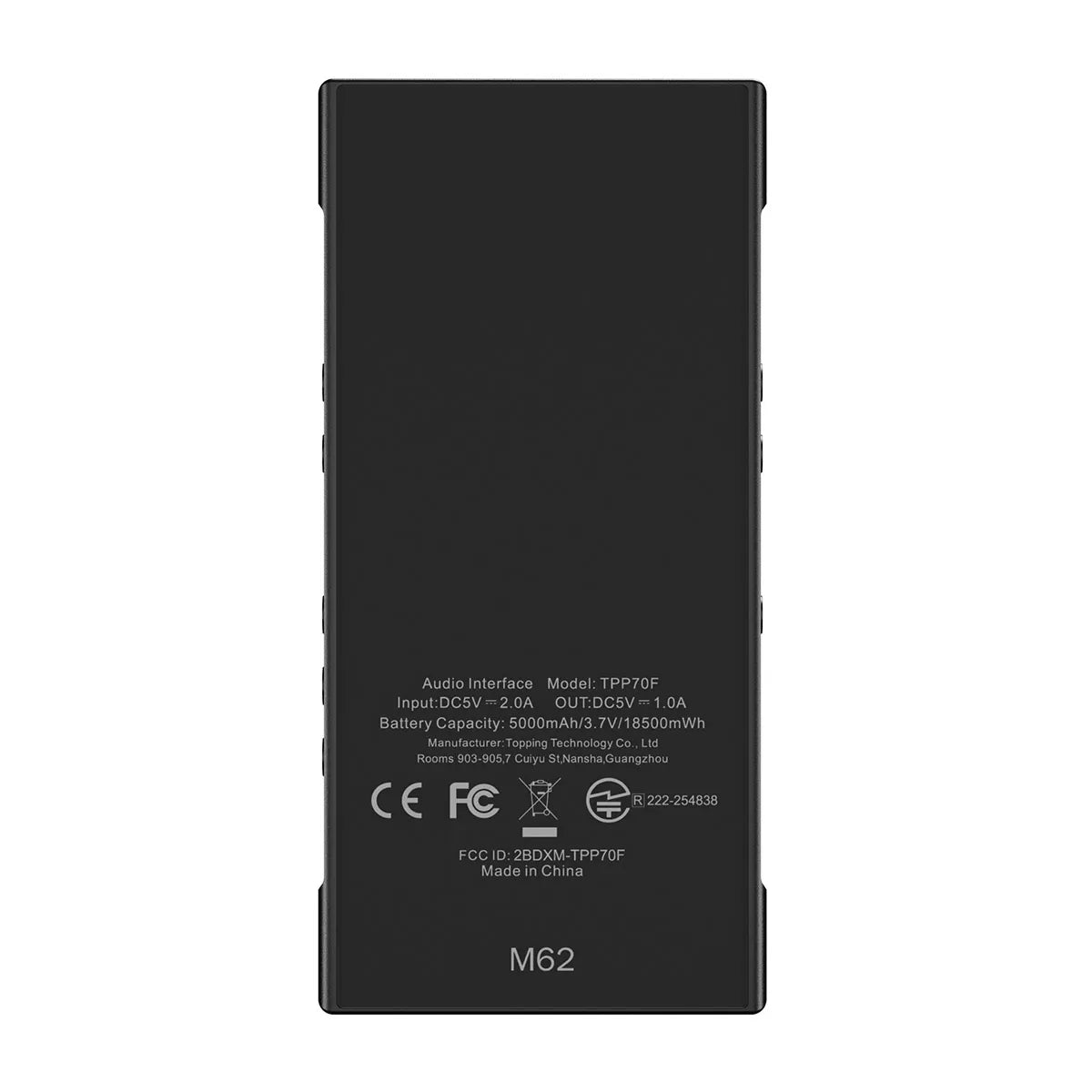 Portable Yellow Audio Interface with Dual Smartphone Input