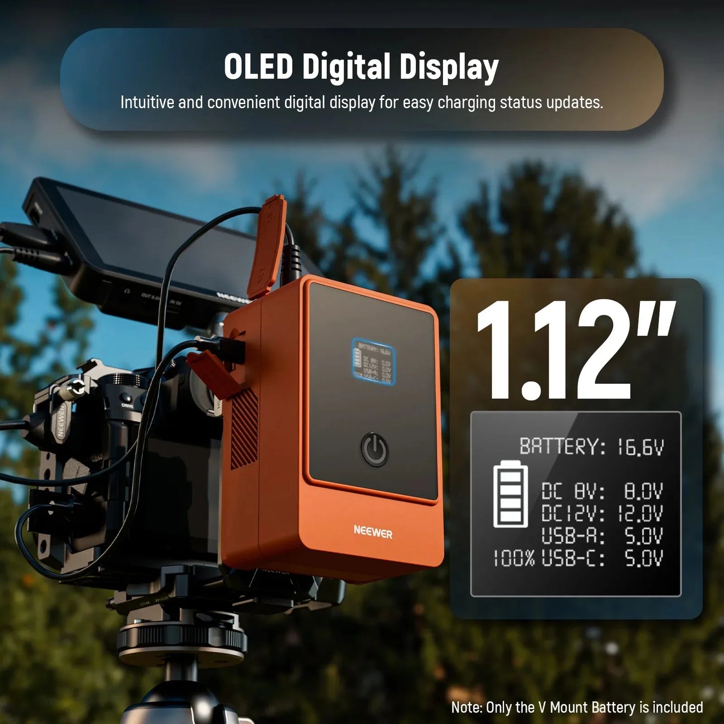 Durable 99Wh V Mount Battery 14.5V for Studio Use