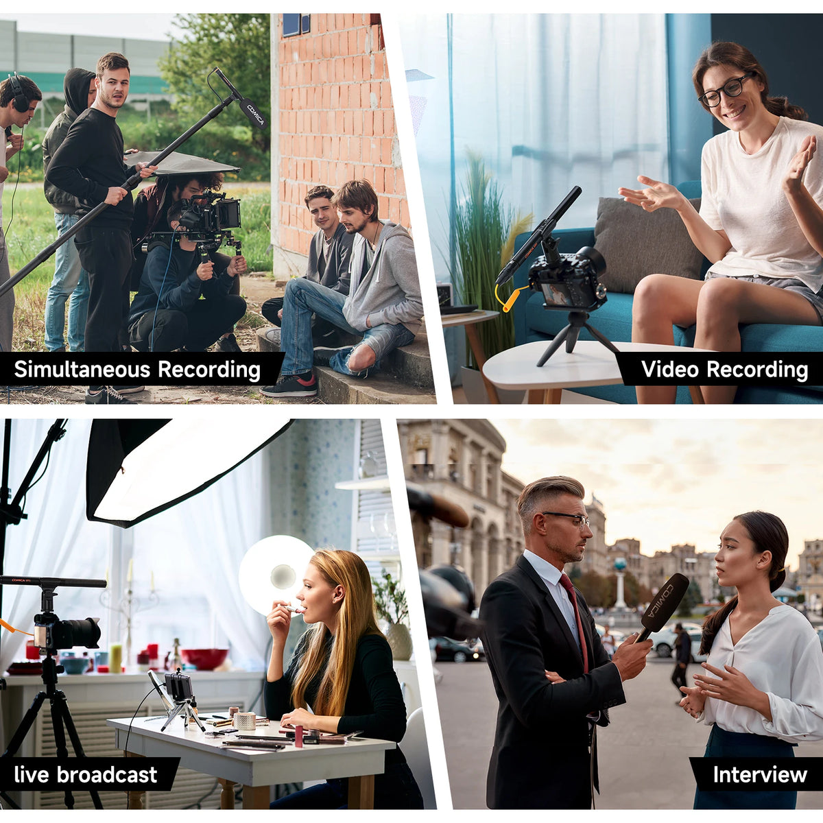 Professional XLR Shotgun Microphone for Video Recording