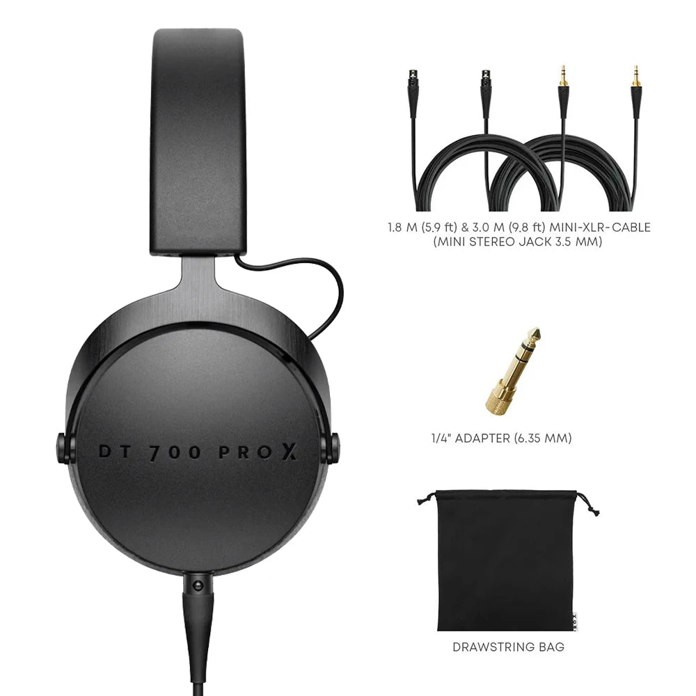Studio Grade Closed Back Over-Ear Headphones 50mm