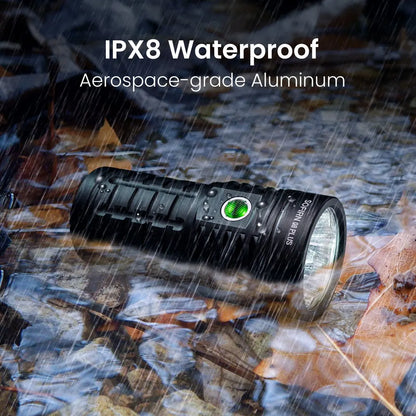 16000lm Rechargeable LED Flashlight USB-C 5000K-5300K