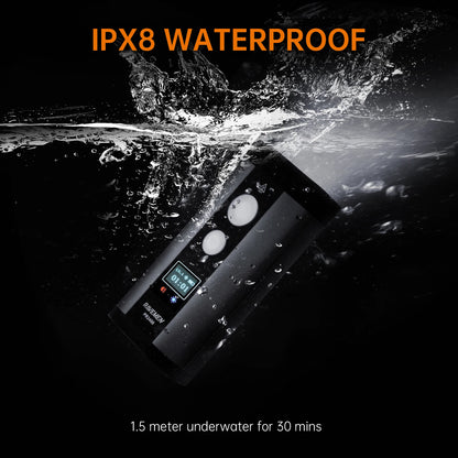 Waterproof Bicycle Headlight 8000mAh with Wireless Remote