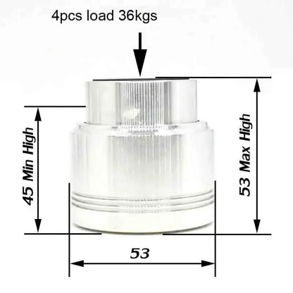 HIFI Amplifier Speaker Stand Pads 53x53mm 4PCS