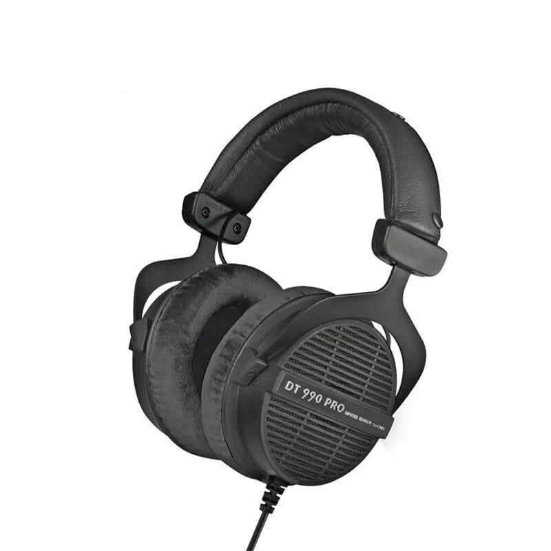250 Ohm Black Open-Back Studio Headphones for Mixing