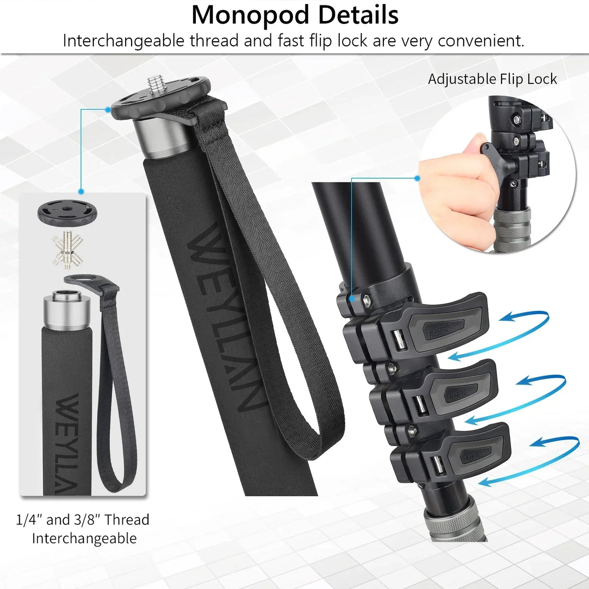 Portable Camera Monopod Mini Tripod Stand for DSLR