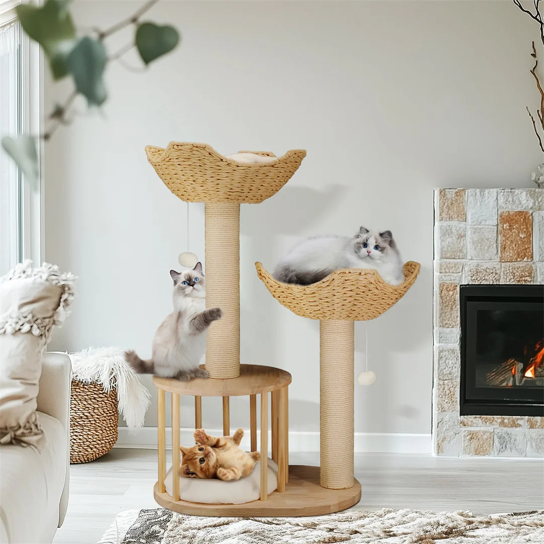 3 Tier Cat Climbing Tower with Scratching Post