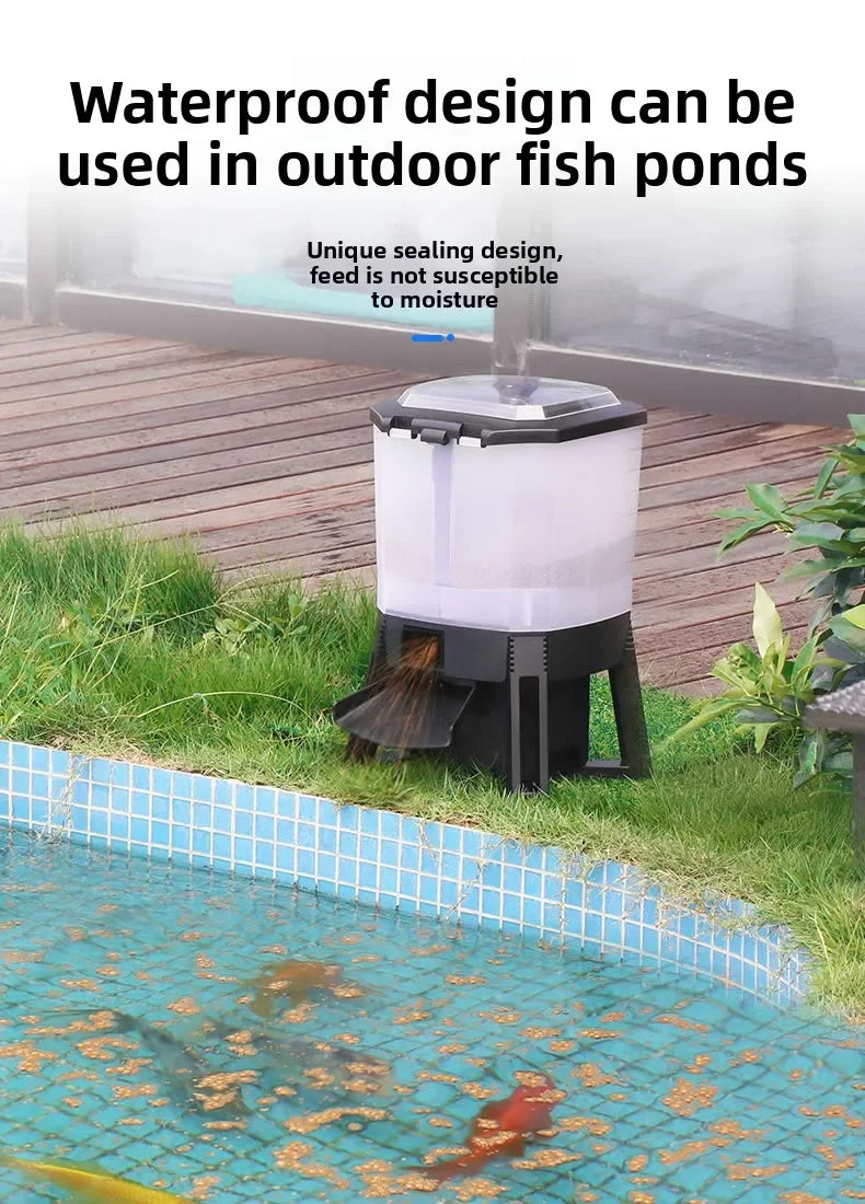 6L Automatic Fish Feeder Battery Powered