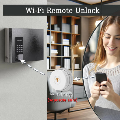 Smart 16-Key Wall Mounted Lock Box Blue