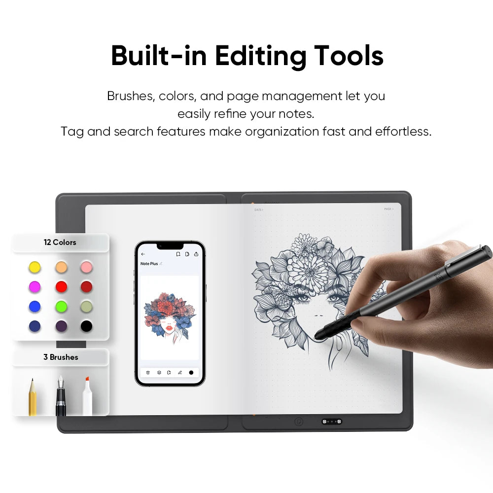 Portable A5 Smart Notebook Bluetooth Digital Handwriting Sync